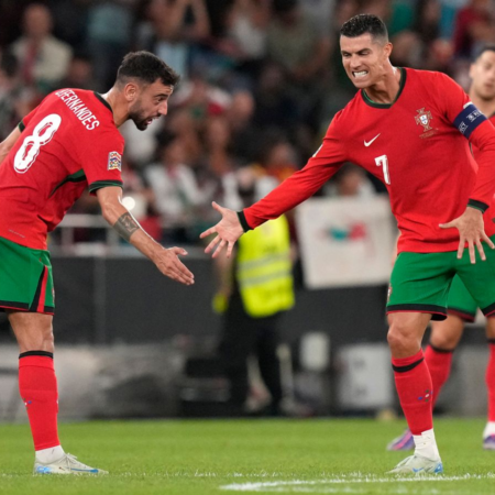 Ronaldo’s goal denies Scotland first point of their Nations League