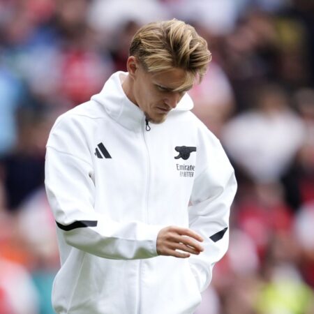 Martin Odegaard: Arsenal captain set to miss North London derby