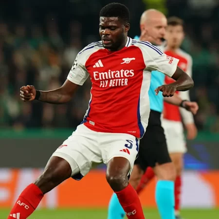 Thomas Partey Brilliant performance in Arsenal 1:5 Win against Sporting Lisbon