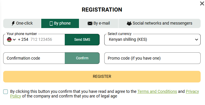 Greenbet registration