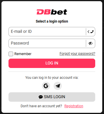 DBbet login